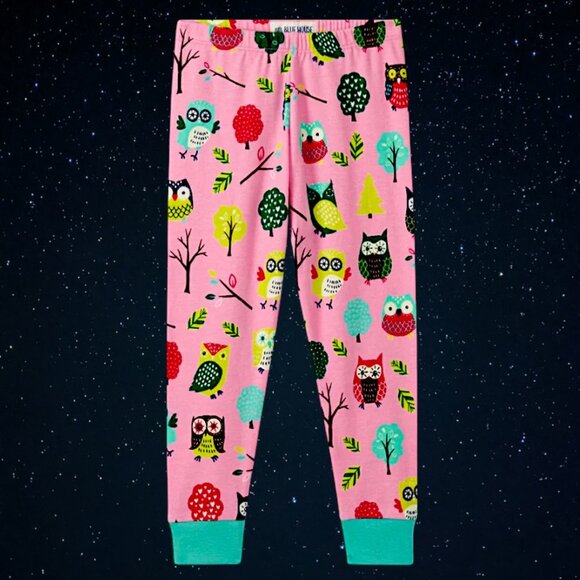 "Night Owl Dreams” Pajama Set – Whimsical Owls for Starry Sleep 4T NWT Cotton - Picture 4 of 6